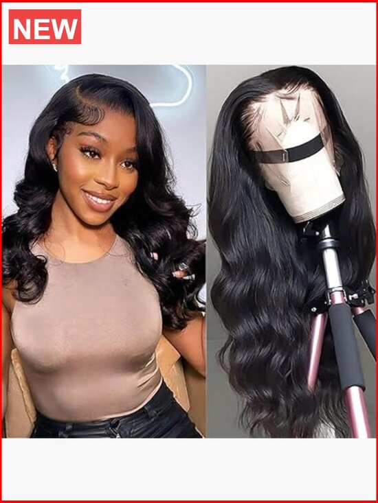 180 Density Human Hair Lace Front Wig 20 Inches Wide Lace Pre Plucked main image 6
